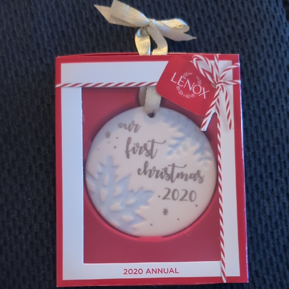 Lenox White and Gold 2020 Annual Ornament